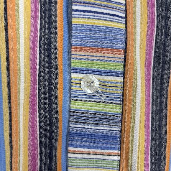 Daniel Ellissa Mens Fashion Dress Shirt 2XL 18.5 Multicolor Long Sleeve Colorful - Picture 5 of 8